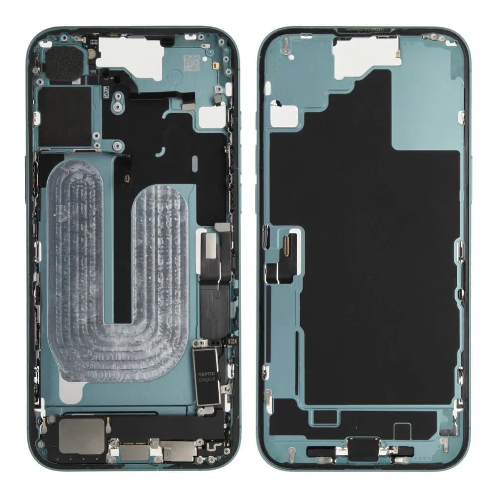 Middle frame iPhone 16 Plus incl. small parts - Pulled C - Green