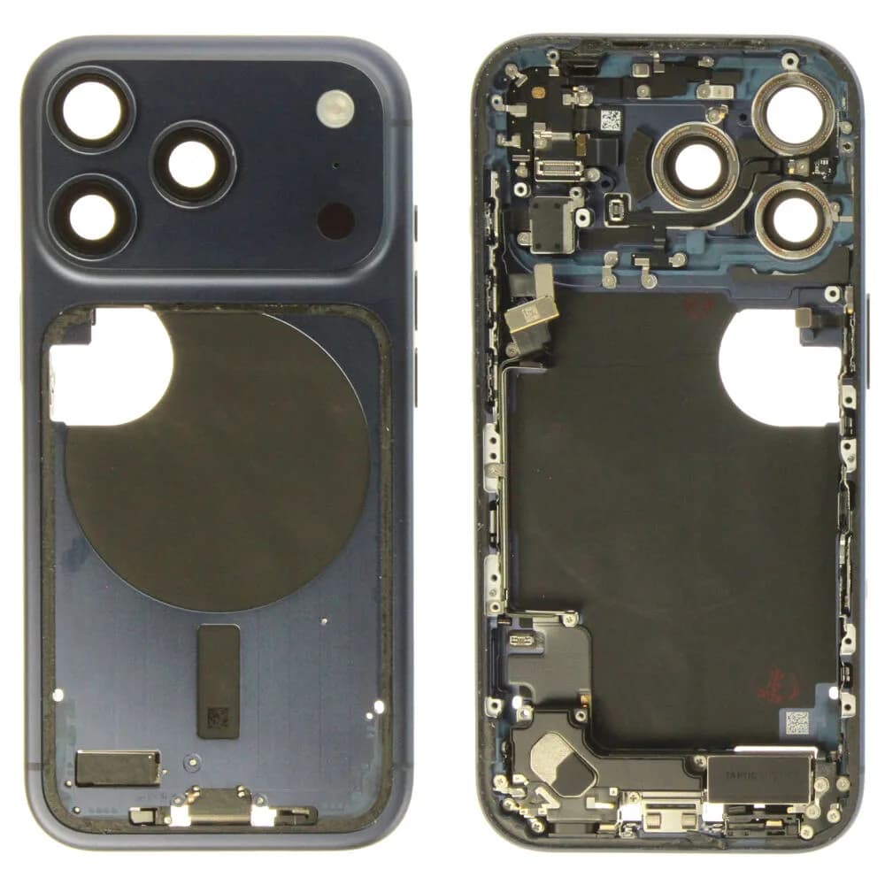Middle frame incl. small parts iPhone 17 Pro - Pulled A - Dark Blue