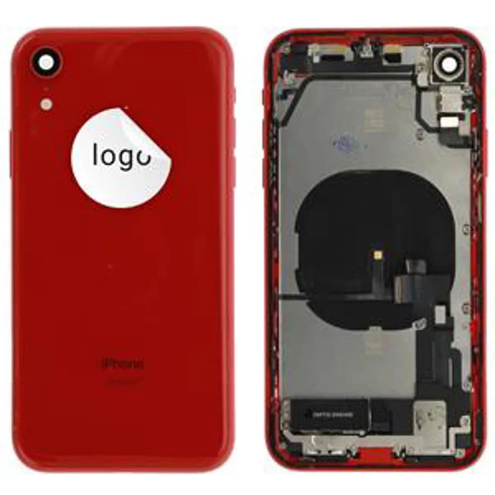 Rear cover incl. small parts iPhone XR - Pulled A - Red