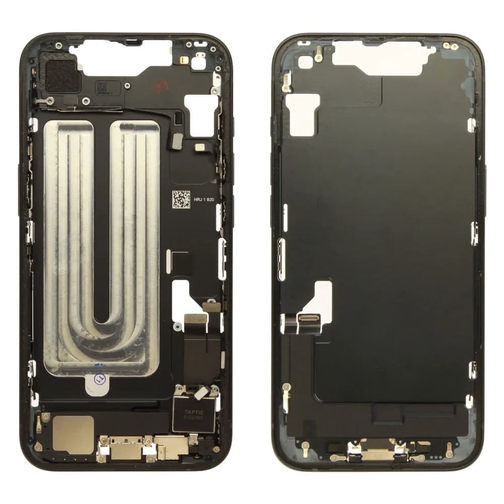 Middle frame incl. small parts iPhone 17e - Pulled B - Black