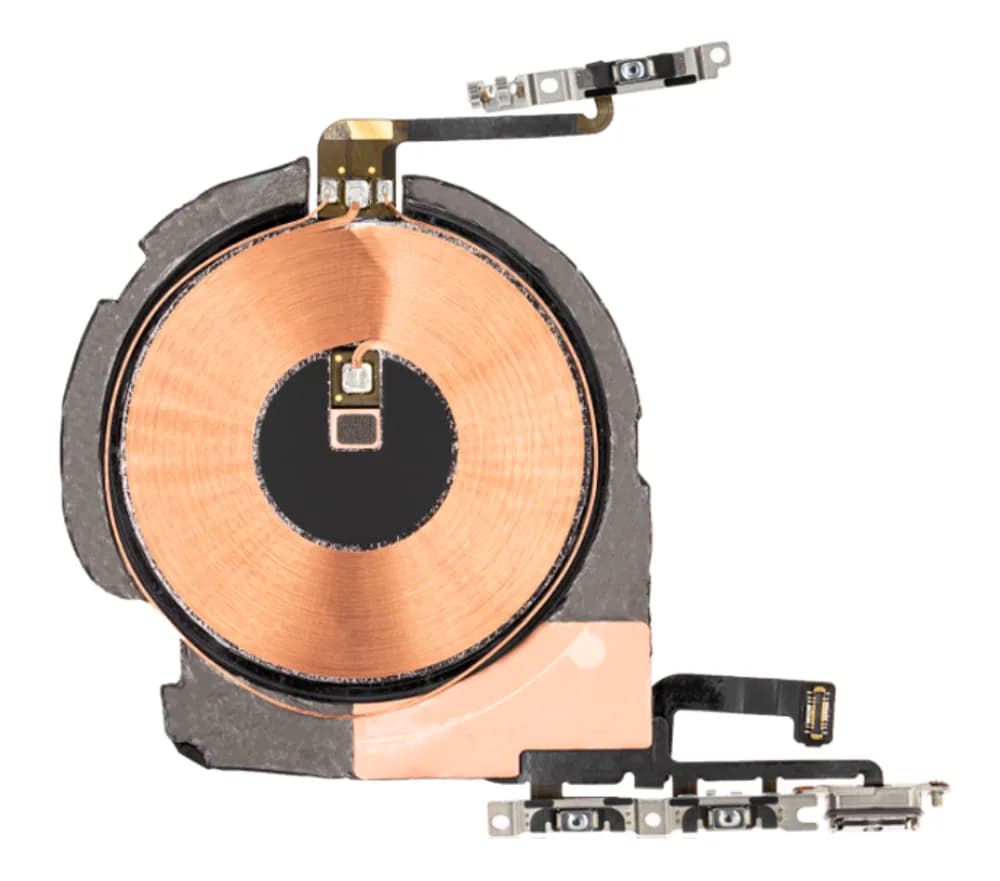 Wireless charging coil incl. volume button flex cable iPhone 12 / iPhone 12 Pro - Compatible