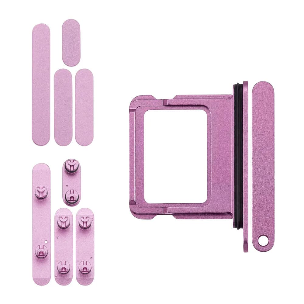 Keyset incl. SIM card tray iPhone 16 - Pulled - Pink