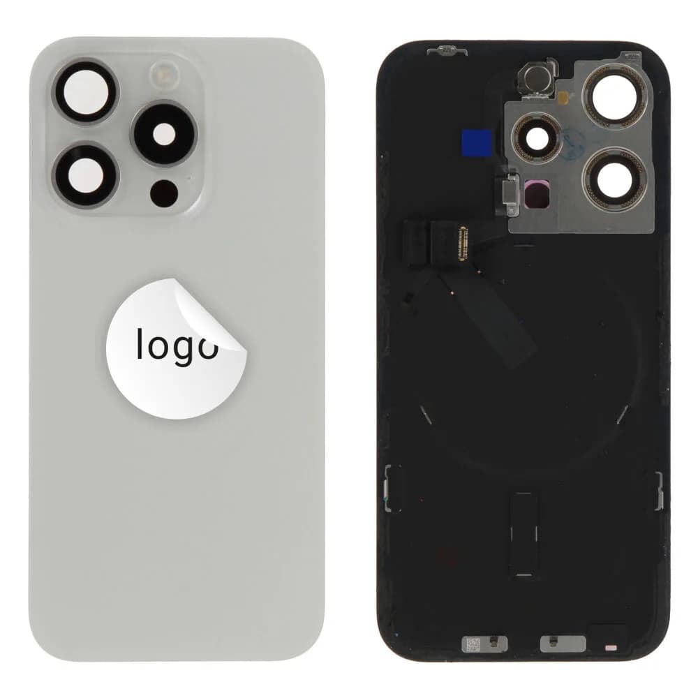 Back glass iPhone 15 Pro - Pulled A - White