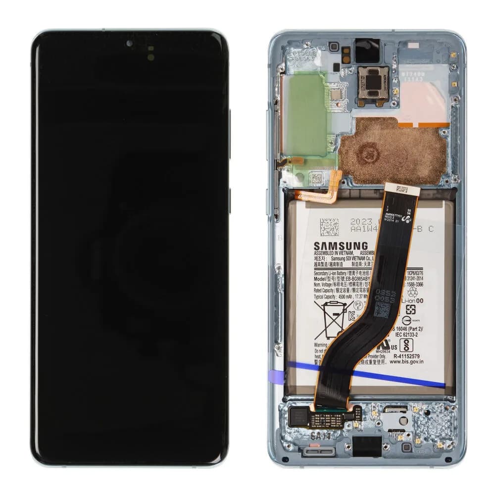Display incl. battery Samsung Galaxy S20 Plus - Original - Blue