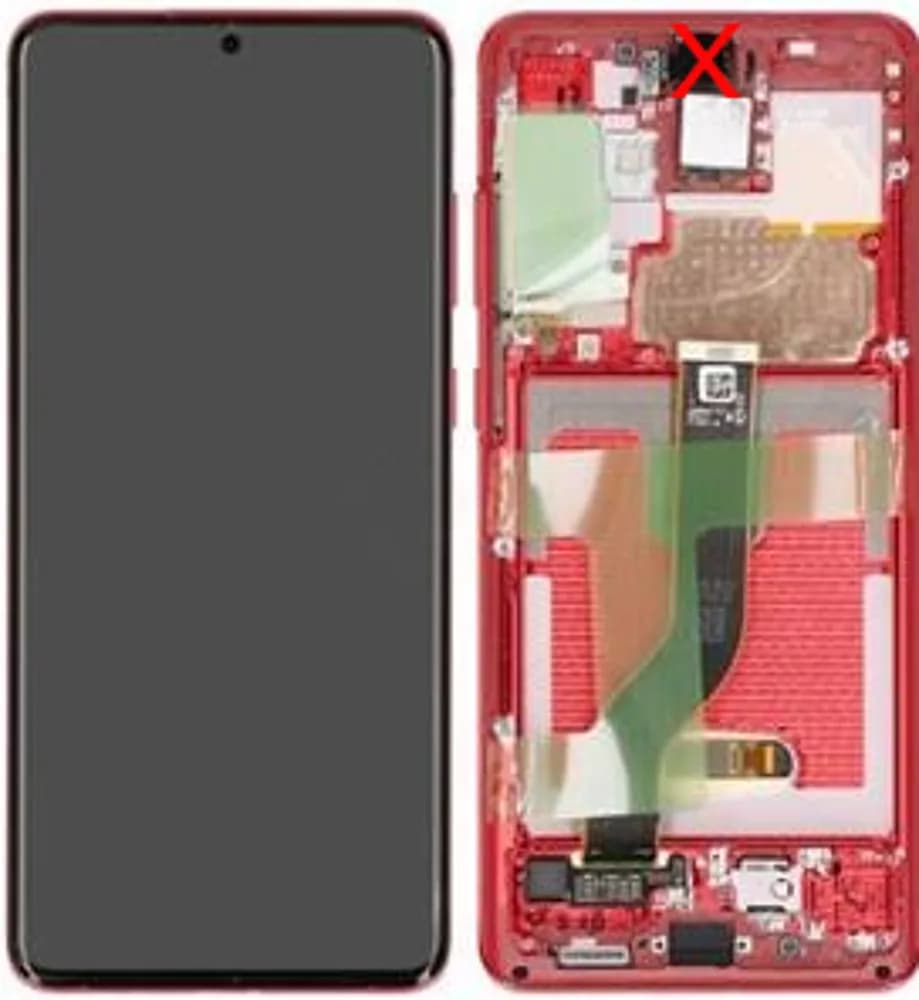 Display excl. camera Samsung Galaxy S20 Plus - Original - Aura Red