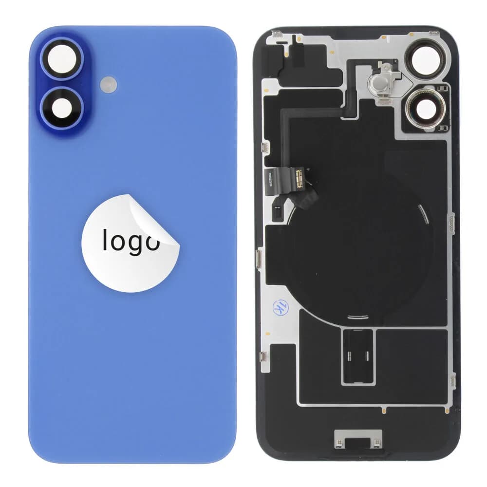 Back glass iPhone 16 Plus - Pulled A - Blue