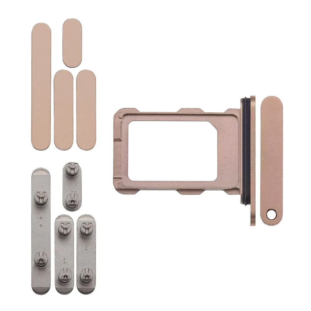 Button set incl. SIM tray iPhone 16 Pro Max - Pulled - Desert Titanium