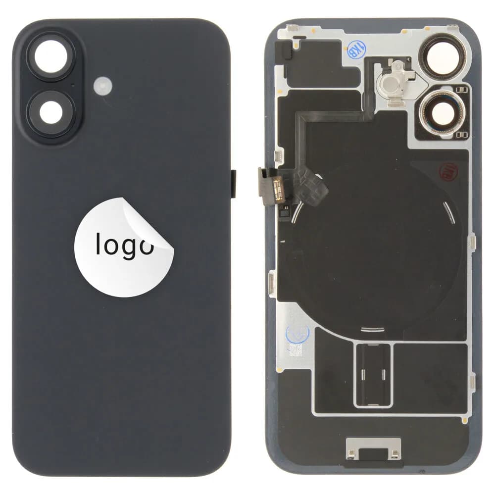Back glass iPhone 16 - Pulled C - Black