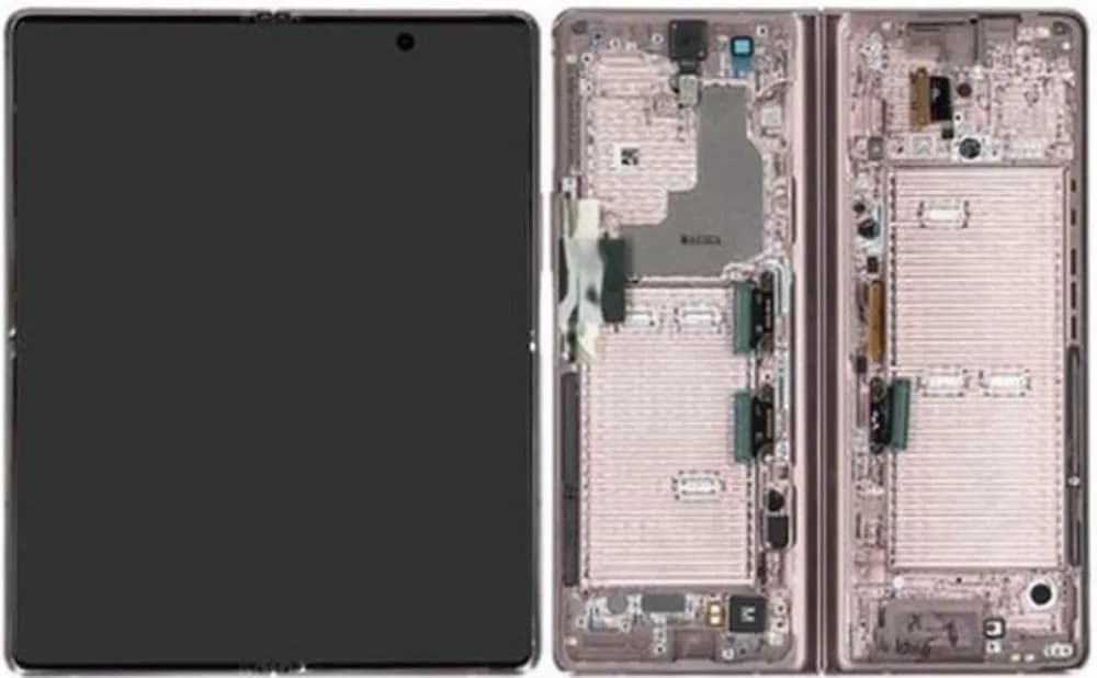 Inner display Samsung Galaxy Z Fold2 (5G) - Original - Bronze (Bronze Hinge)