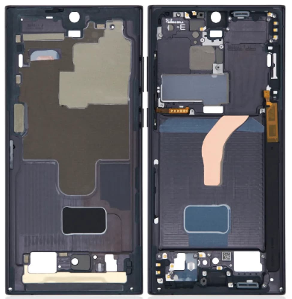 Middle frame Samsung Galaxy S22 Ultra - Original - Black