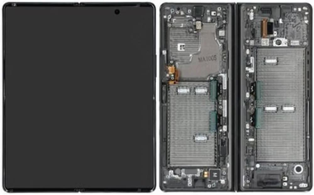 Inner display Samsung Galaxy Z Fold2 (5G) - Original - Black (Black Hinge)