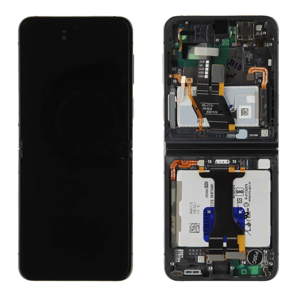Display incl. battery Samsung Galaxy Z Flip5 - Original - Grey