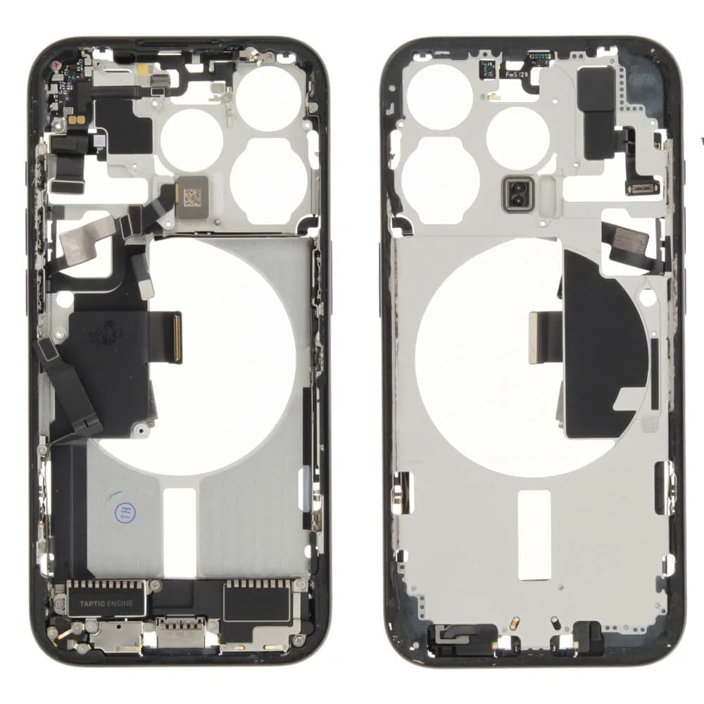 Middle frame incl. small parts iPhone 15 Pro - Pulled C - Blue