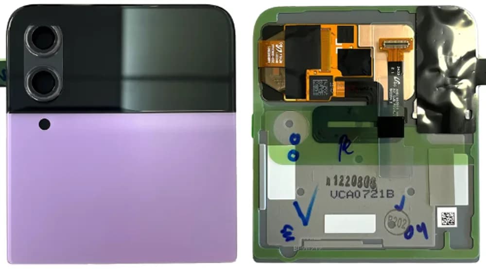 Outer display Samsung Galaxy Z Flip4 - Original - Purple