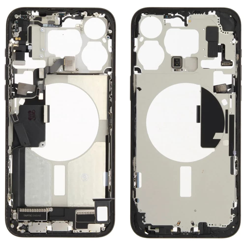 Middle frame incl. small parts iPhone 15 Pro Max - Pulled B - Black