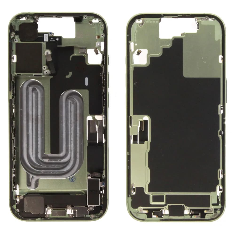 Middle frame incl. small parts iPhone 17 - Pulled B - Green