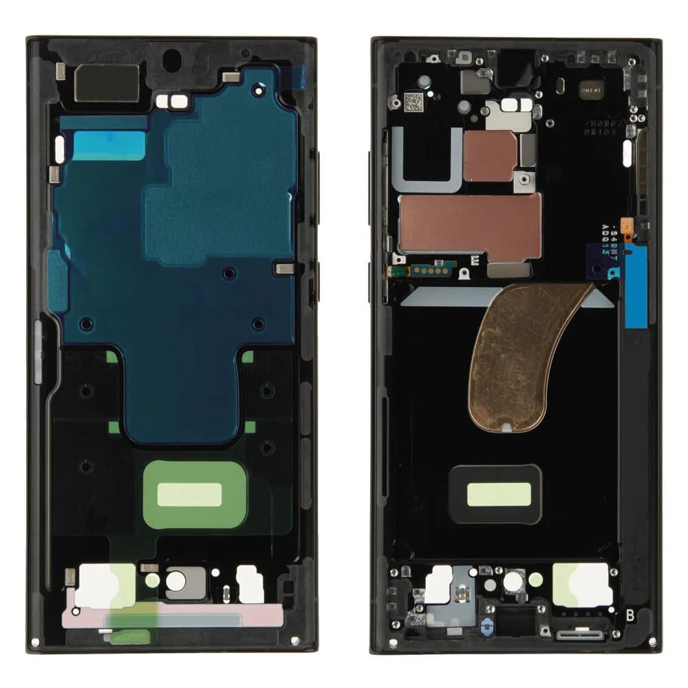 Middle frame Samsung Galaxy S23 Ultra - Original - Graphite / Red