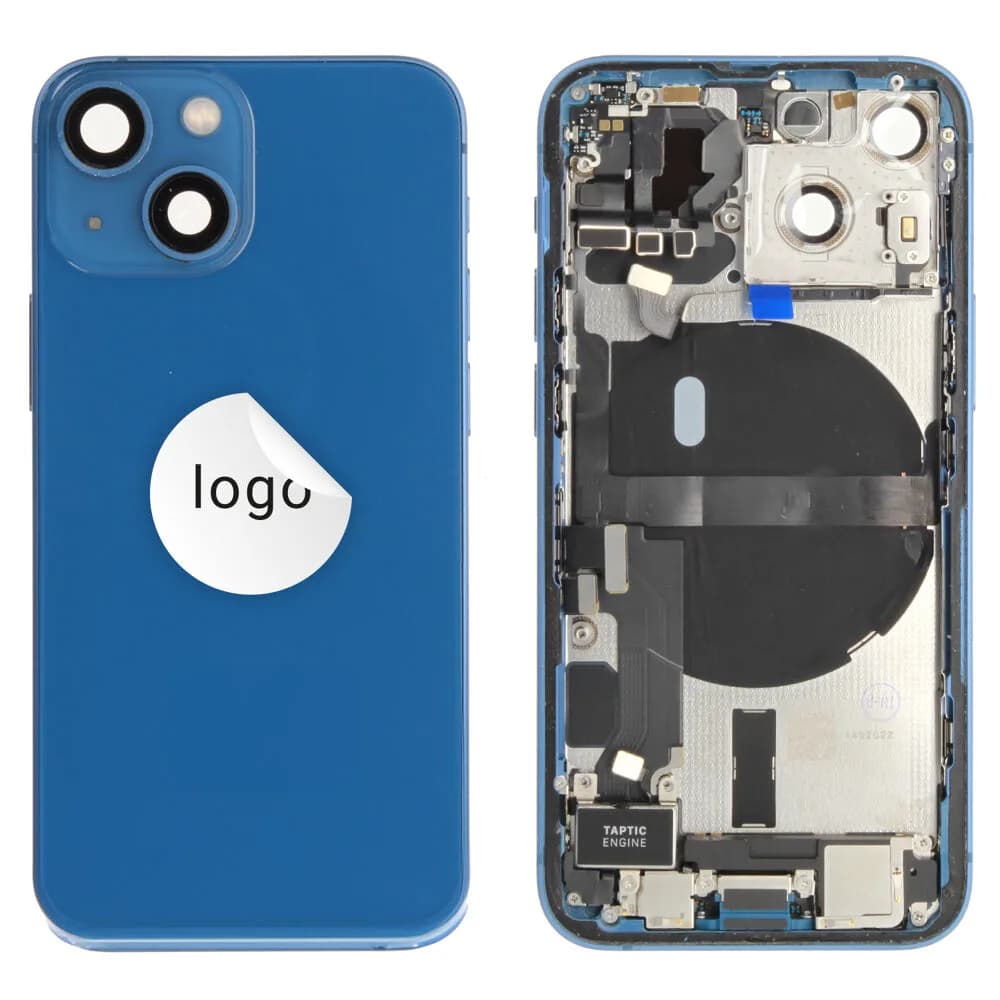 Rear cover incl. small parts iPhone 13 mini - Pulled B - Blue