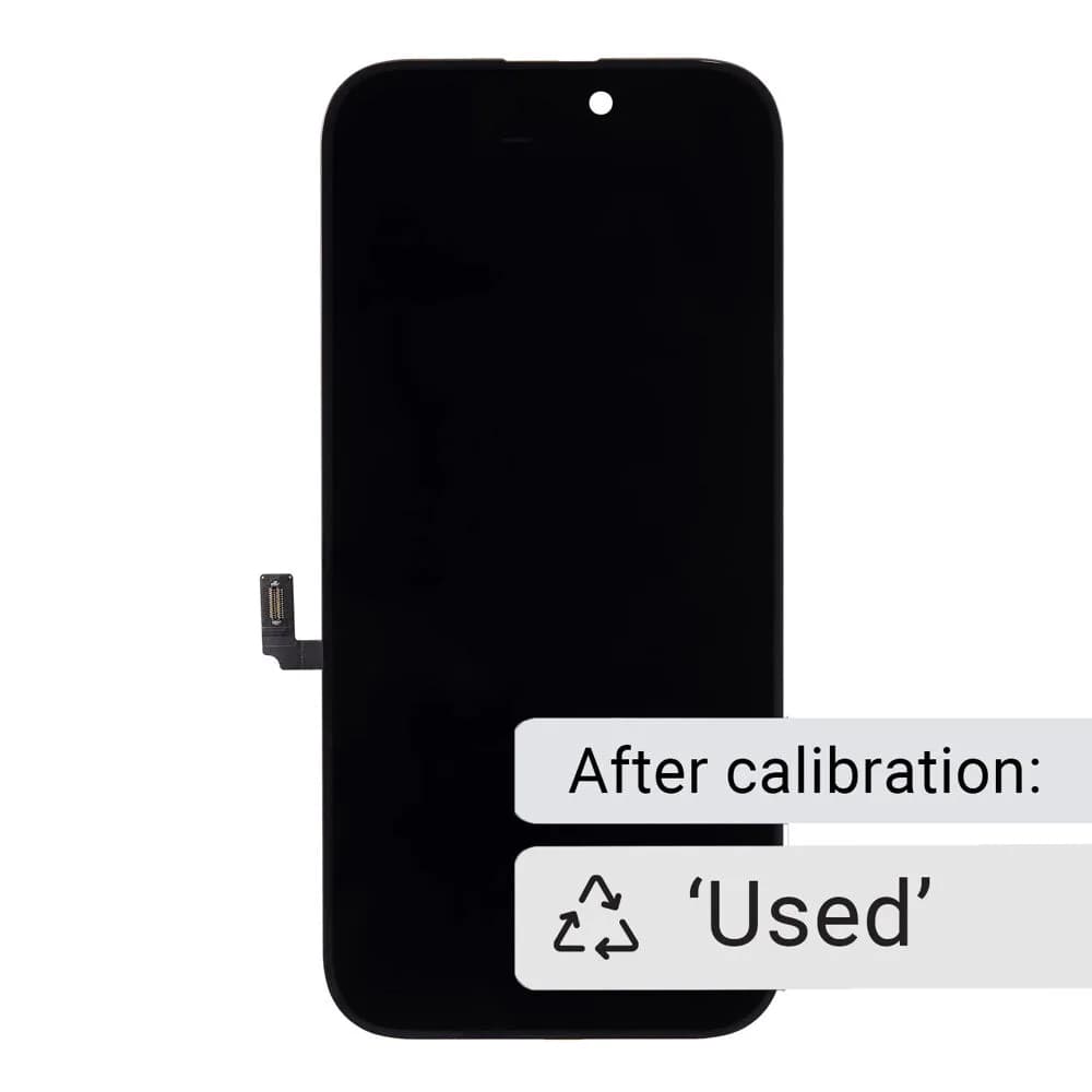 Display soft OLED with original front flex cable, calibrated used iPhone 17 - Pulled