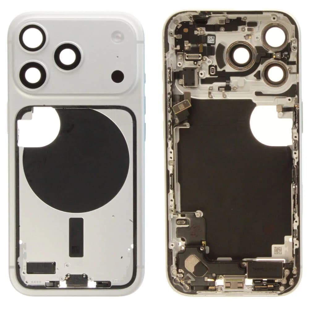 Middle frame incl. small parts iPhone 17 Pro - Pulled B - Silver