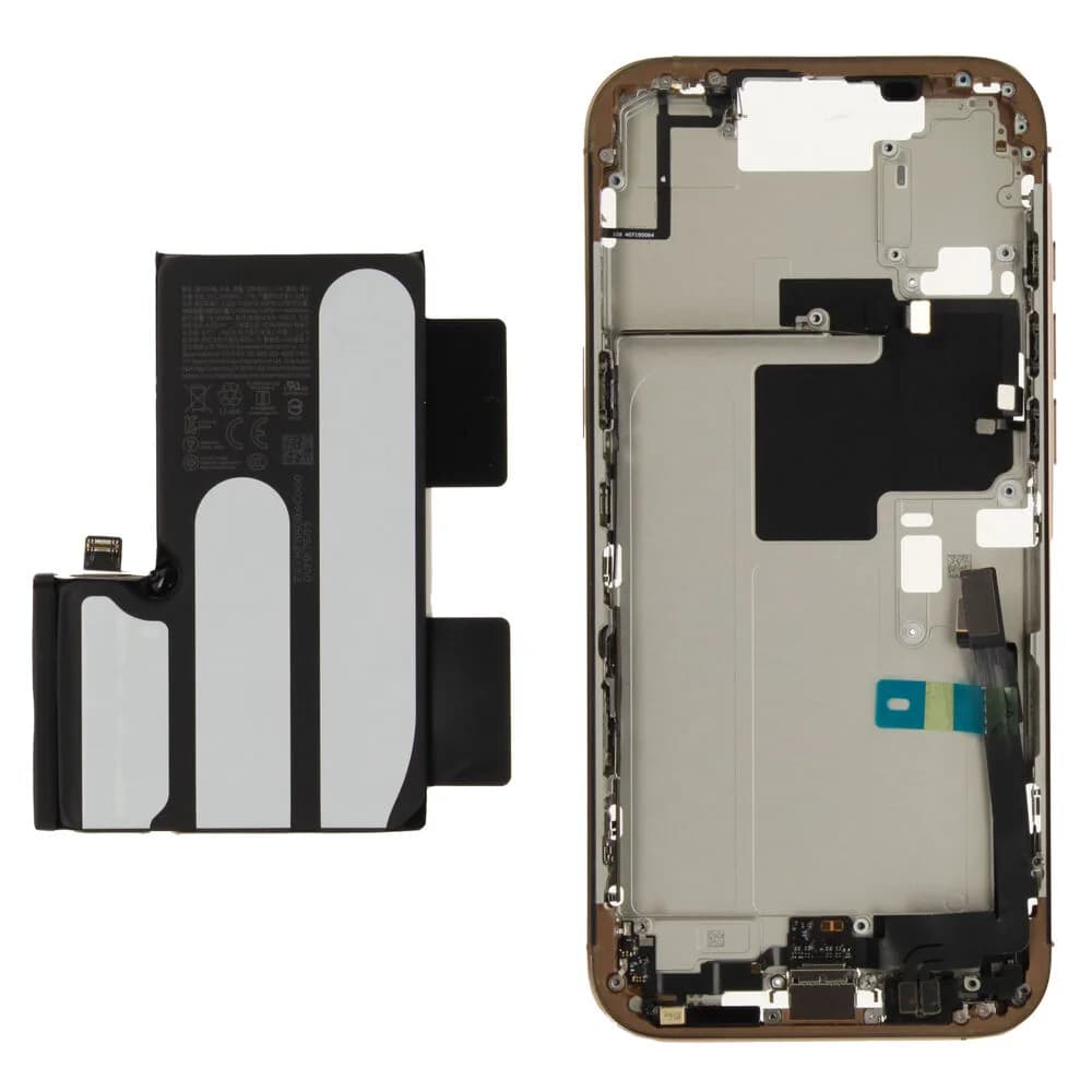 Middle frame incl. battery Apple iPhone 16 Pro Max - Original - Desert Titanium