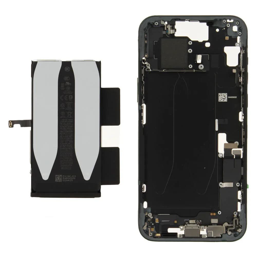 Middle frame incl. battery Apple iPhone 15 Plus - Original - Black