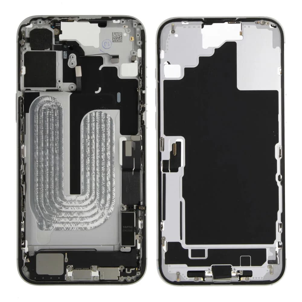 Middle frame iPhone 16 Plus incl. small parts - Pulled C - White