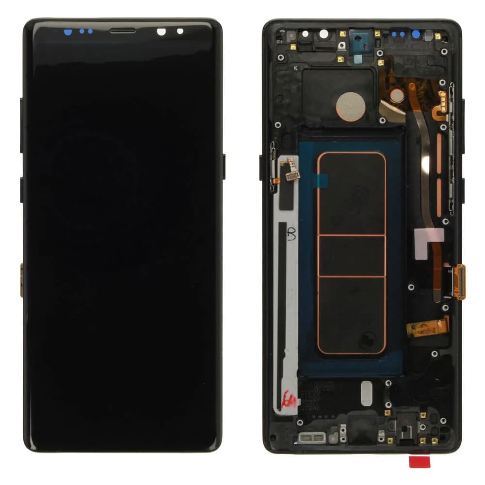 Display excl. adhesive tape Samsung Galaxy Note 8 - Refurbished - Black