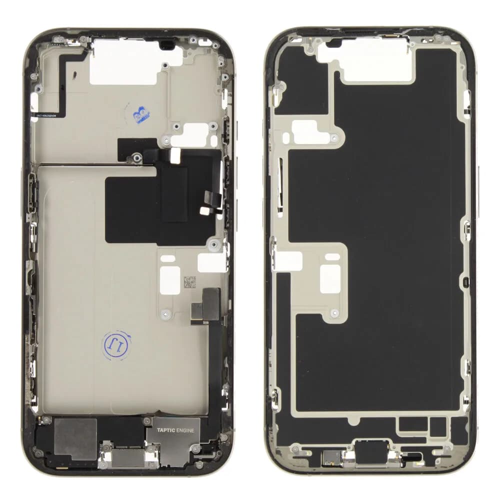 Middle frame incl. small parts iPhone 16 Pro - Pulled B - Grey