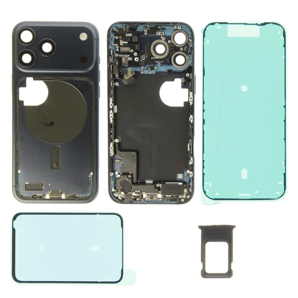 Middle frame incl. small parts iPhone 17 Pro Max - Pulled A - Dark Blue