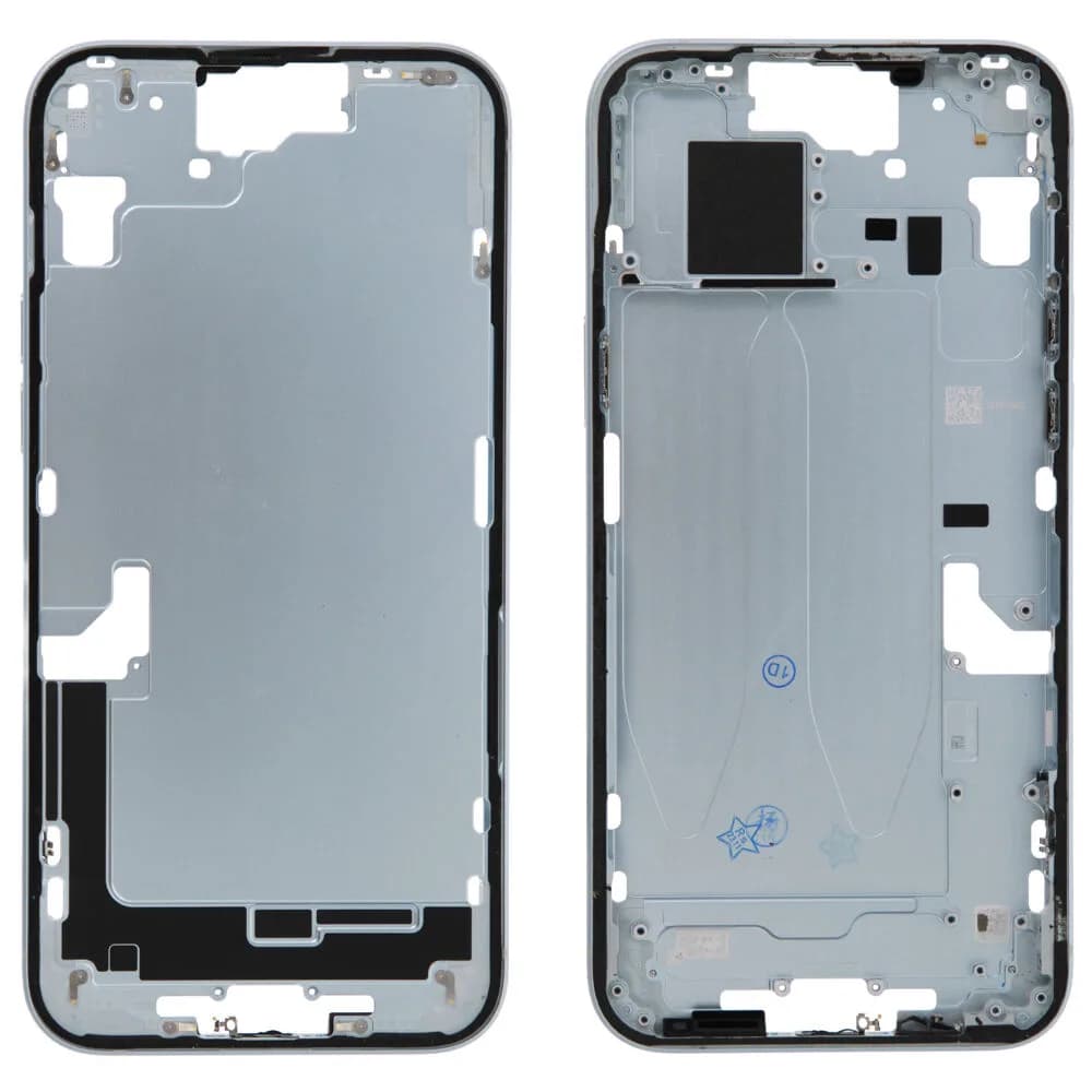 Middle frame excl. small parts iPhone 15 Plus - Pulled A - Blue