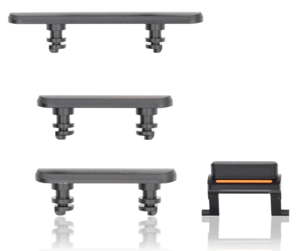 Button set incl. SIM tray iPhone 11 - Pulled - Black