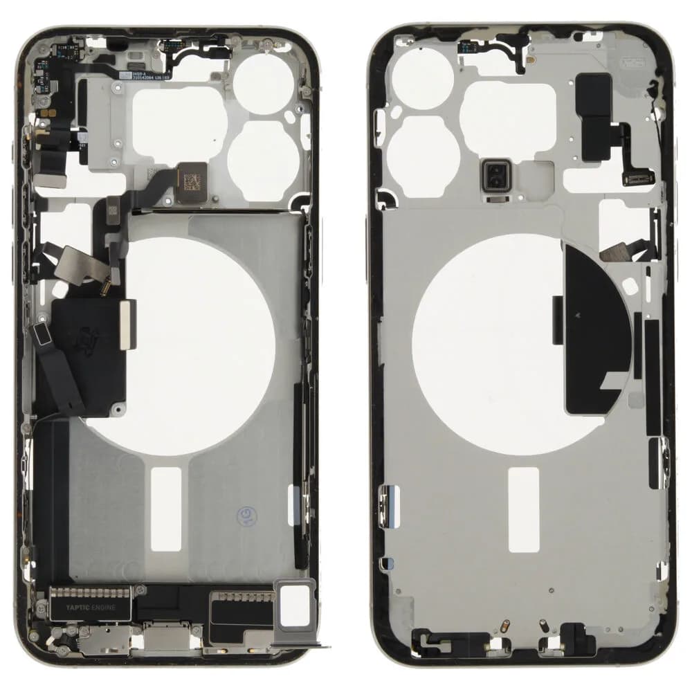 Middle frame incl. small parts iPhone 15 Pro Max - Pulled C - White