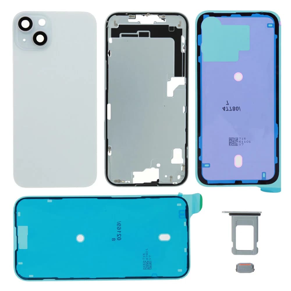Rear cover excl. logo iPhone 15 Plus - Compatible - Blue