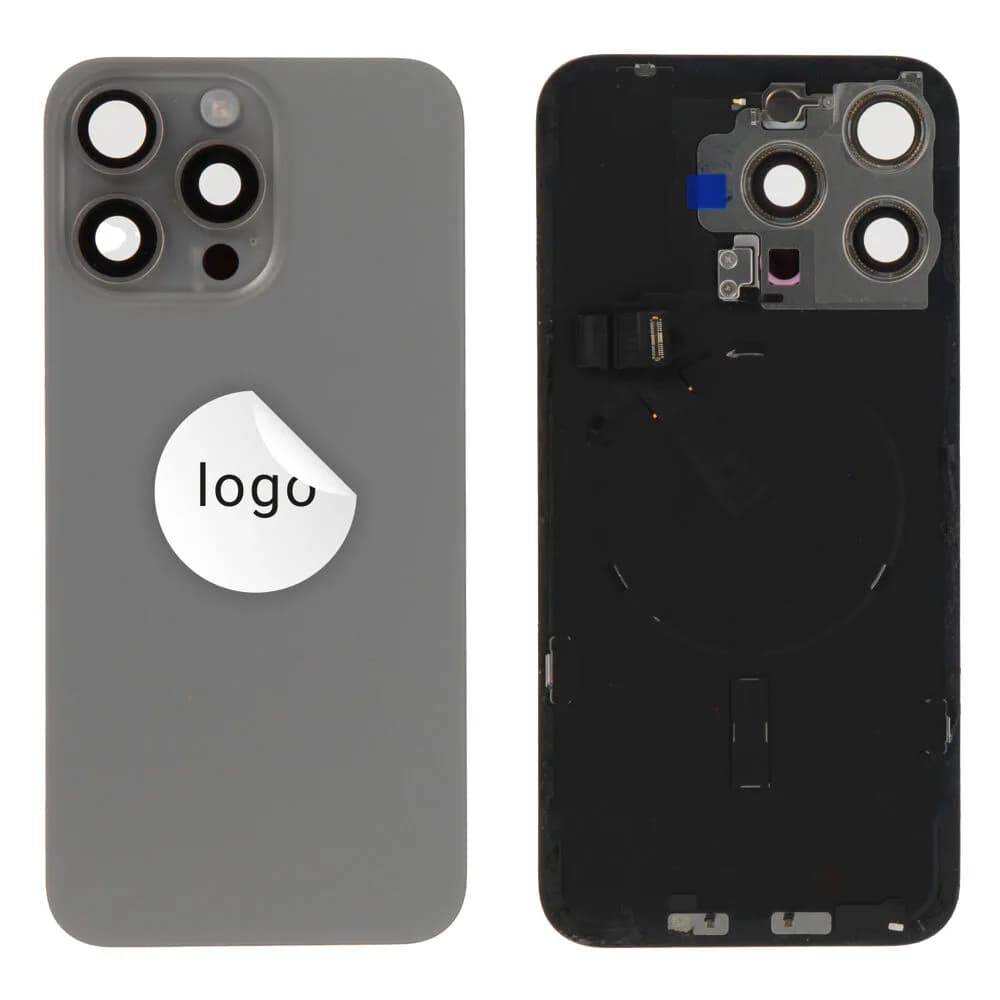 Back glass iPhone 15 Pro Max - Pulled C - Grey