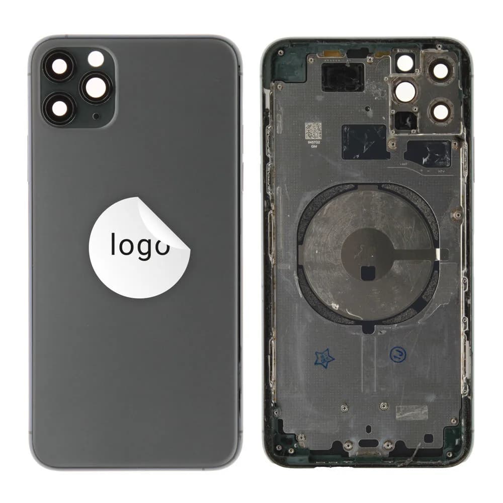 Rear cover excl. small parts iPhone 11 Pro Max - Pulled A - Green