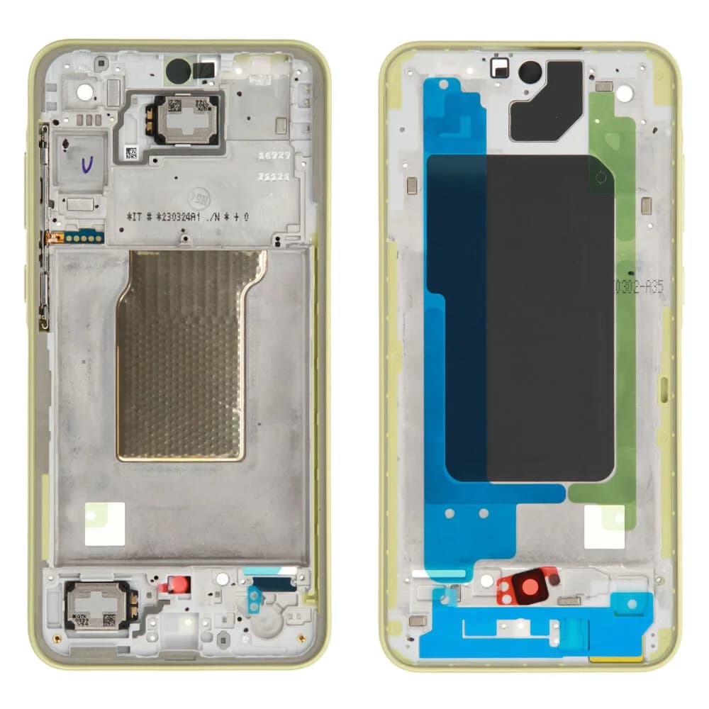 Middle frame Samsung Galaxy A35 (5G) - Original - Yellow