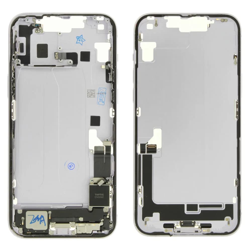 Middle frame iPhone 14 Plus incl. small parts - Pulled A - Purple