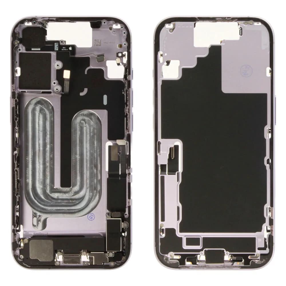 Middle frame incl. small parts iPhone 17 - Pulled A - Purple