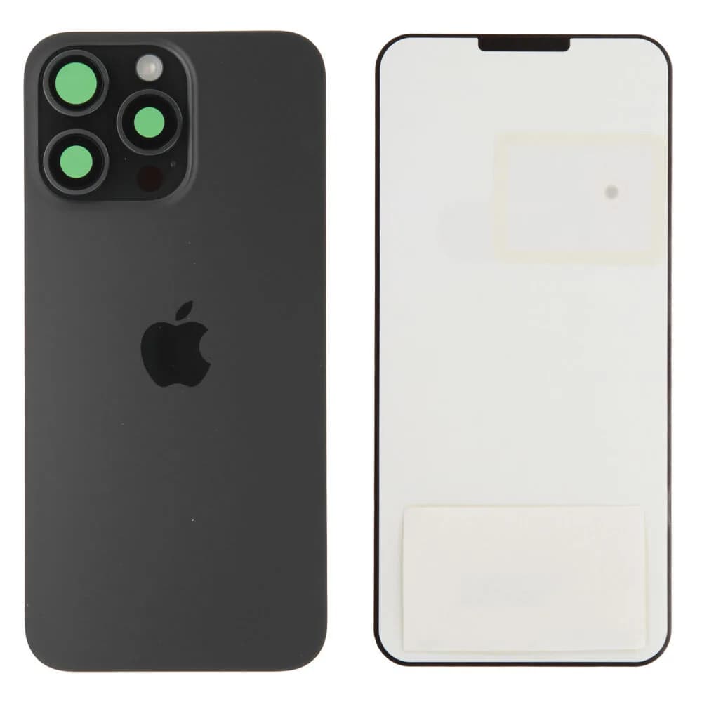 Back glass Apple iPhone 15 Pro Max - Original - Black Titanium