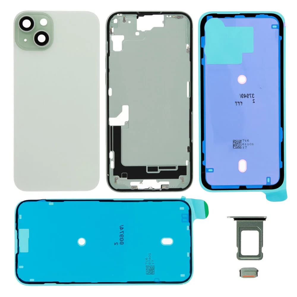 Rear cover excl. logo iPhone 15 Plus - Compatible - Green