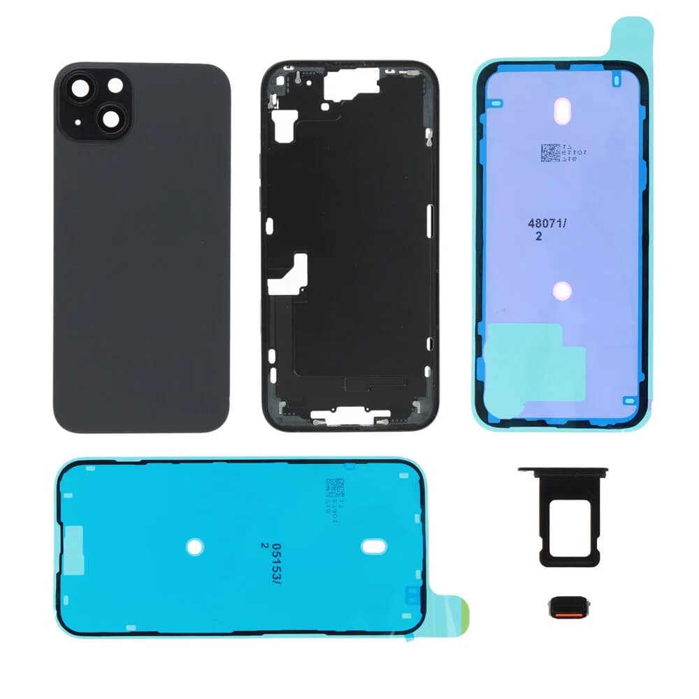 Rear cover excl. logo iPhone 15 Plus - Compatible - Black
