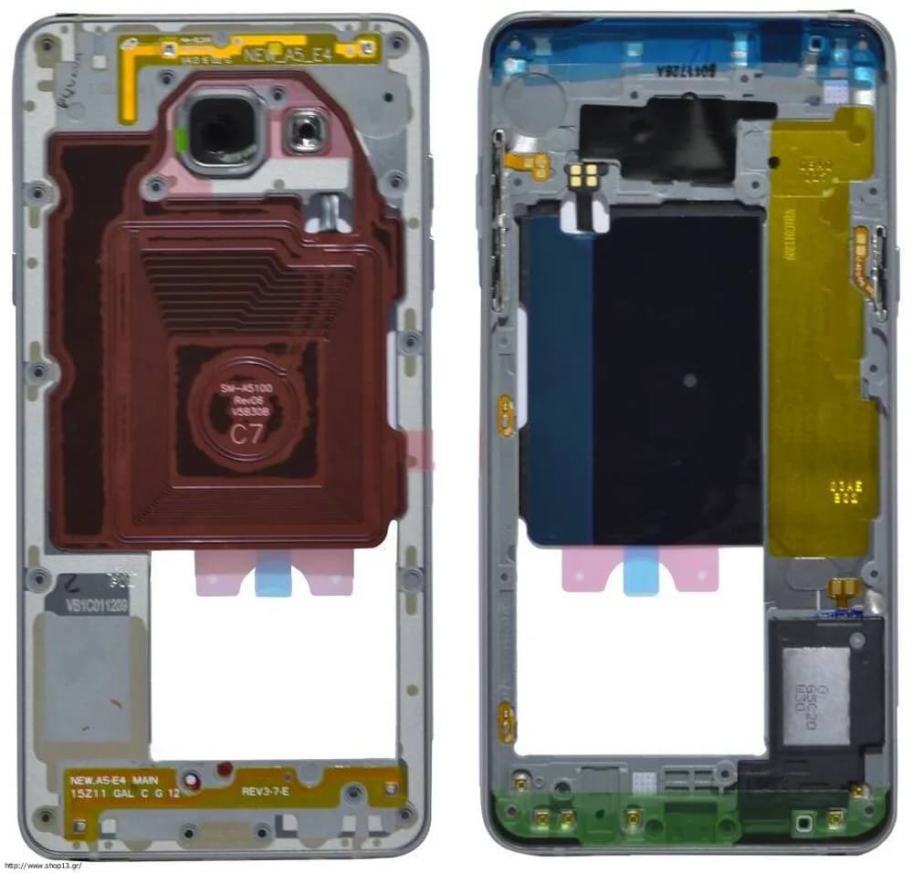 Middle frame Samsung Galaxy A5 (2016) - Original - Black