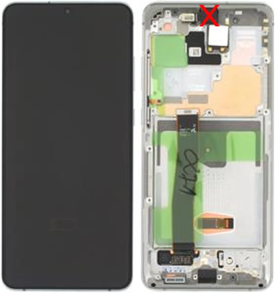 Display without camera Samsung Galaxy S20 Ultra - Original - Cloud White
