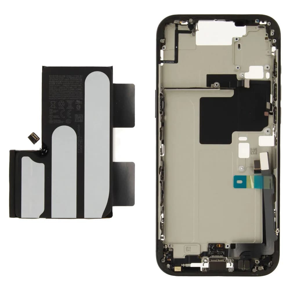 Middle frame incl. battery Apple iPhone 16 Pro Max - Original - Black Titanium