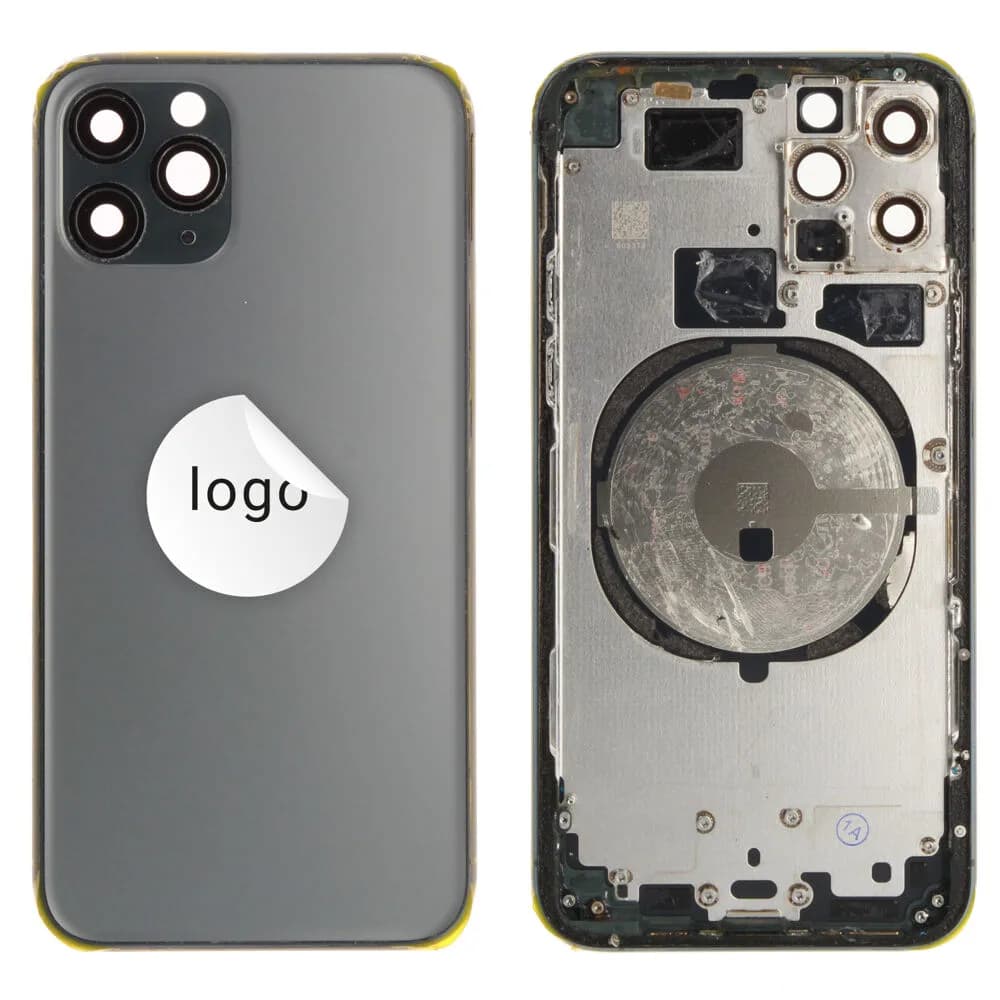 Rear cover excl. small parts iPhone 11 Pro - Pulled A - Green