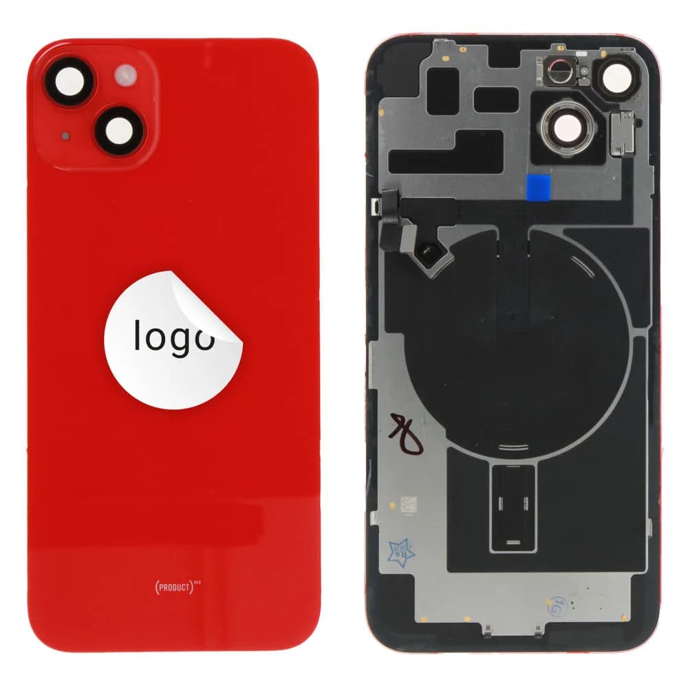 Back glass iPhone 14 Plus - Pulled B - Red