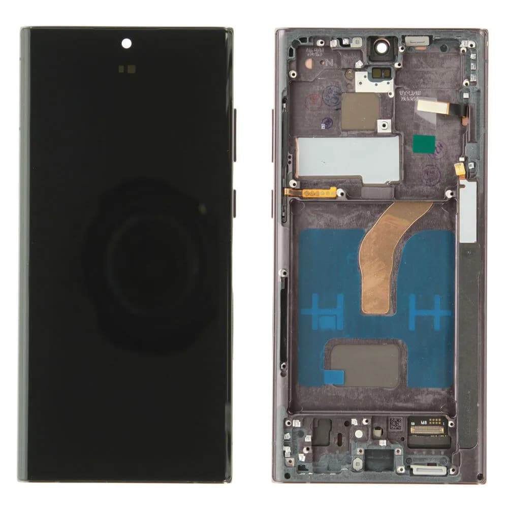 Display Samsung Galaxy S22 Ultra - Compatible soft - Grey