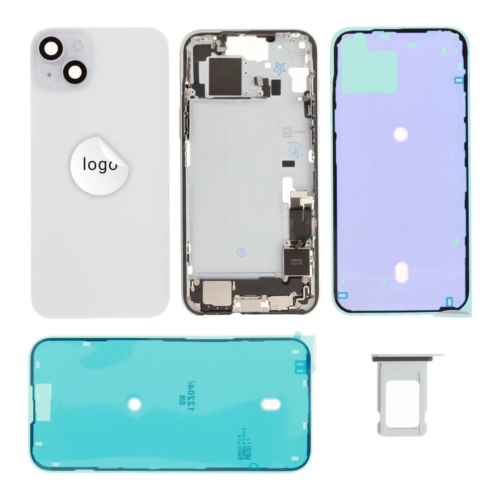 Rear cover incl. small parts iPhone 15 Plus - Pulled (grade A) - Blue
