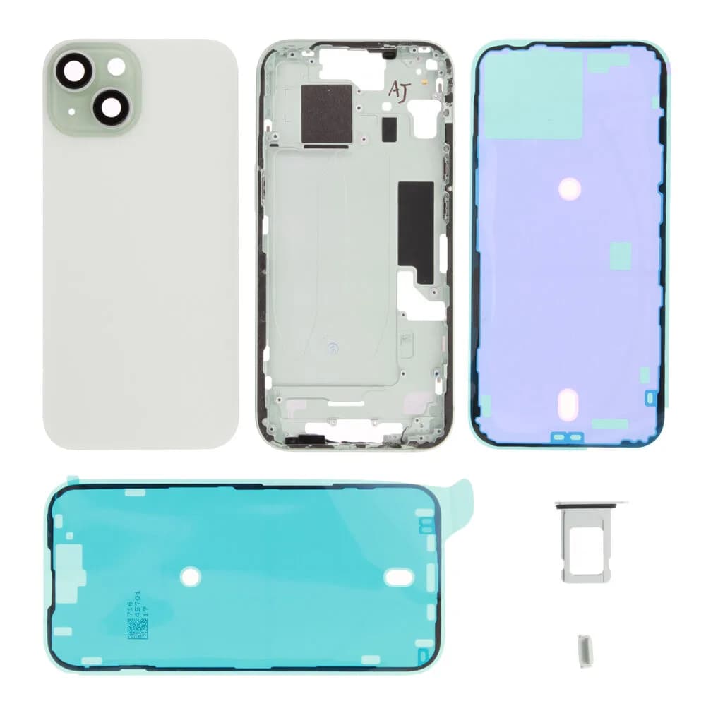 Rear cover excl. logo iPhone 15 - Compatible - Green